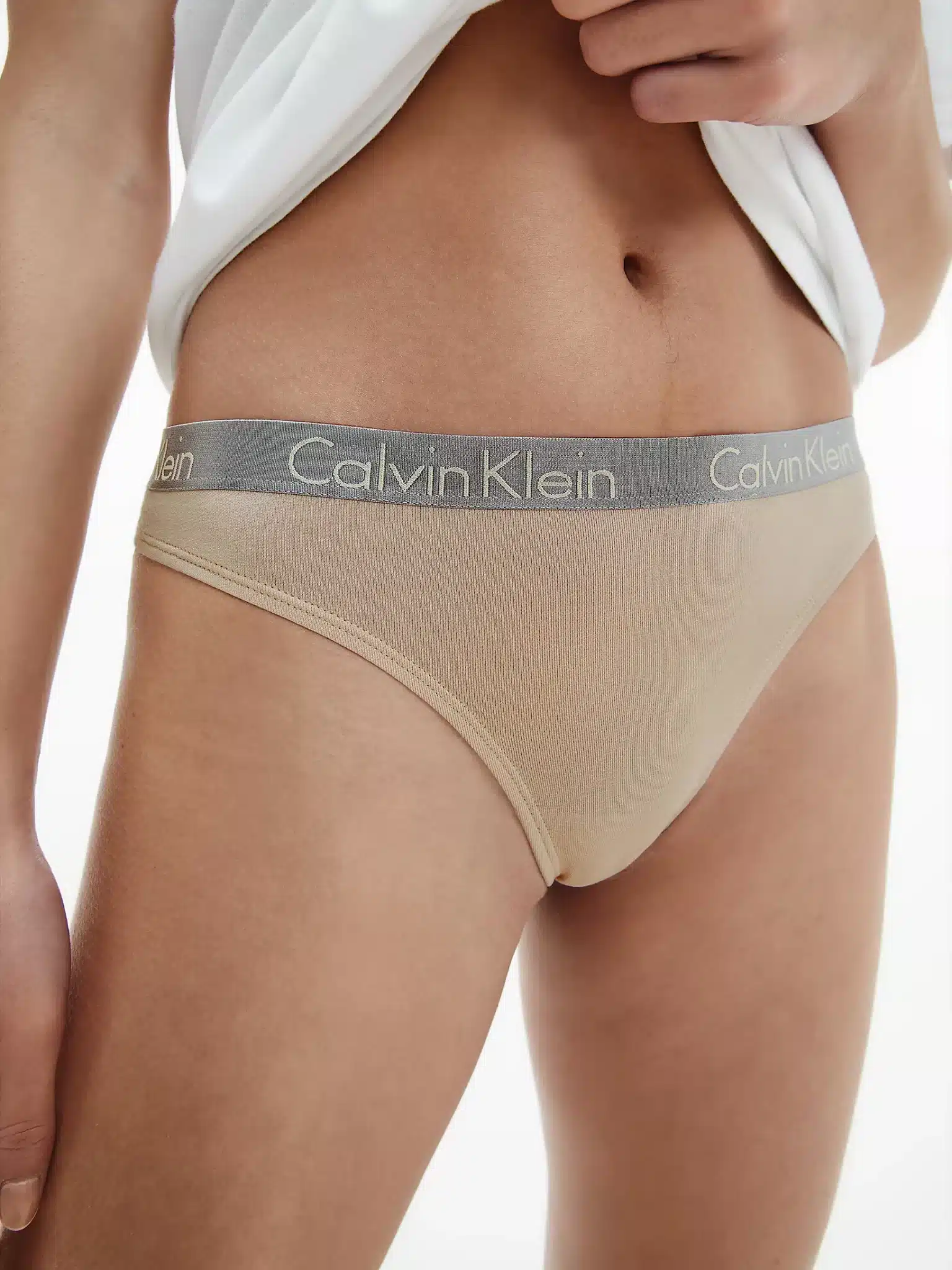 Cotton Mix Thong Panty - Calvin Klein