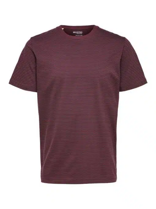 Selected Homme Norman Stripe T-shirt Winetasting