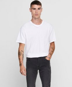 Only & Sons Matt Longy T-shirt White