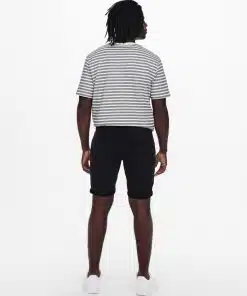 Only & Sons Ply Life Denim Shorts Black