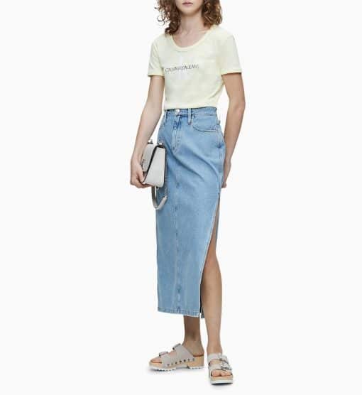 calvin klein indigo skirt