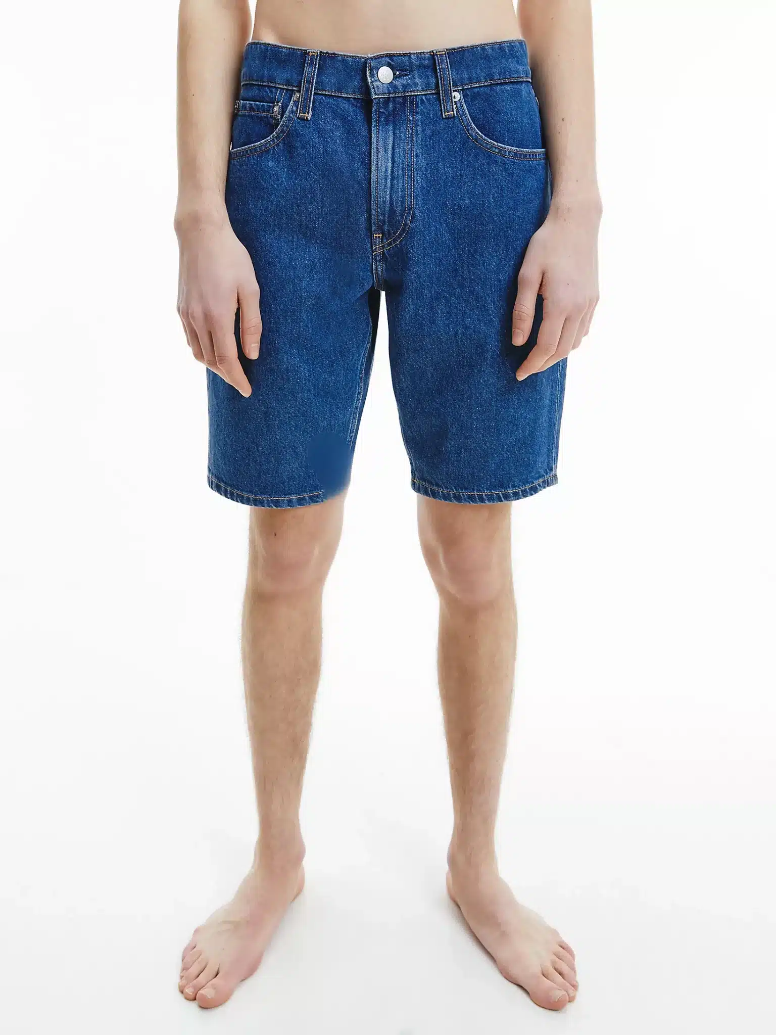 Buy Calvin Klein Denim Shorts Denim Medium - Scandinavian Fashion Store