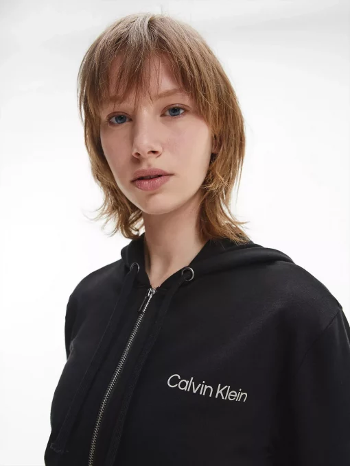 Calvin Klein Lounge Zip Up Hoodie Black