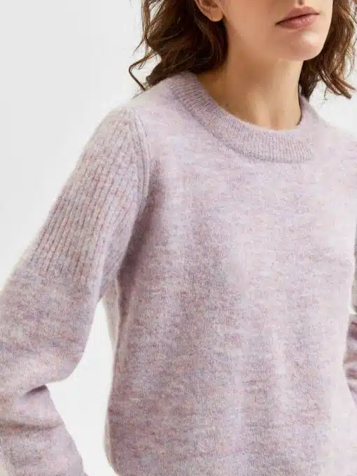 Selected Femme Sia Knit Chalk Pink