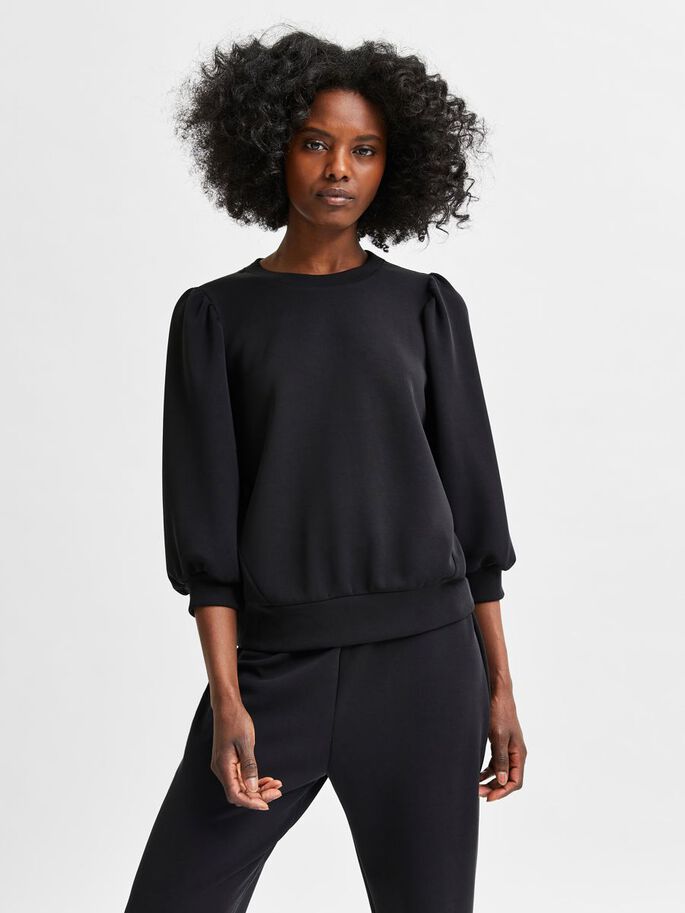 Buy Selected Femme Tenny Sweat Black - Scandinavian Fashion Store