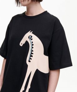 Buy Marimekko Helmihopea Musta Tamma T-shirt Black - Scandinavian 