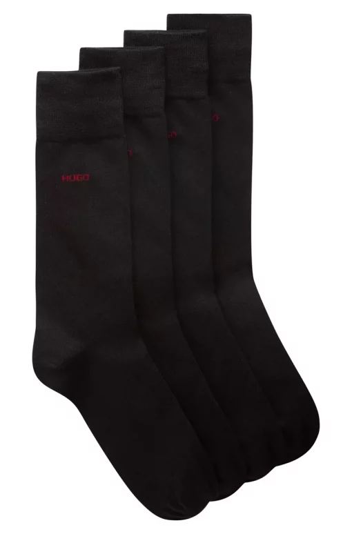 Boss 2-Pack Logo Socks Black