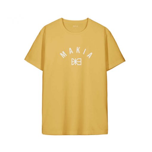Makia Brand T-shirt Ochre