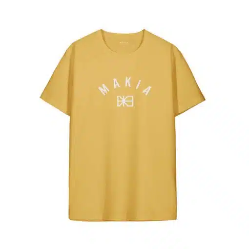 Makia Brand T-shirt Ochre