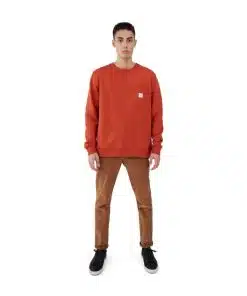 Makia Square Pocket Sweatshirt Copper