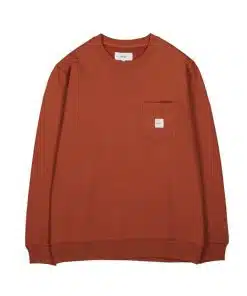 Makia Square Pocket Sweatshirt Copper