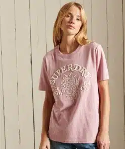 Superdry Pride In Craft T-Shirt Soft Pink