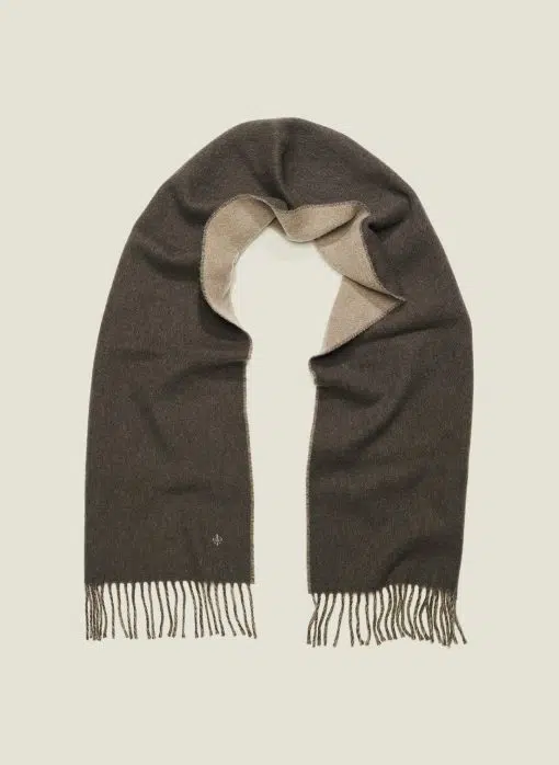 Morris Stockholm Double Face Scarf Brown