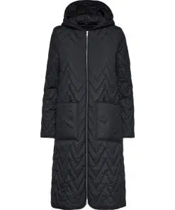 Selected Femme Nora Quilted Coat Black