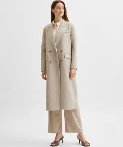 Selected Femme Tama Long Wool Coat Beige