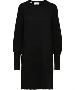 Selected Femme Lulu Knit Dress Black
