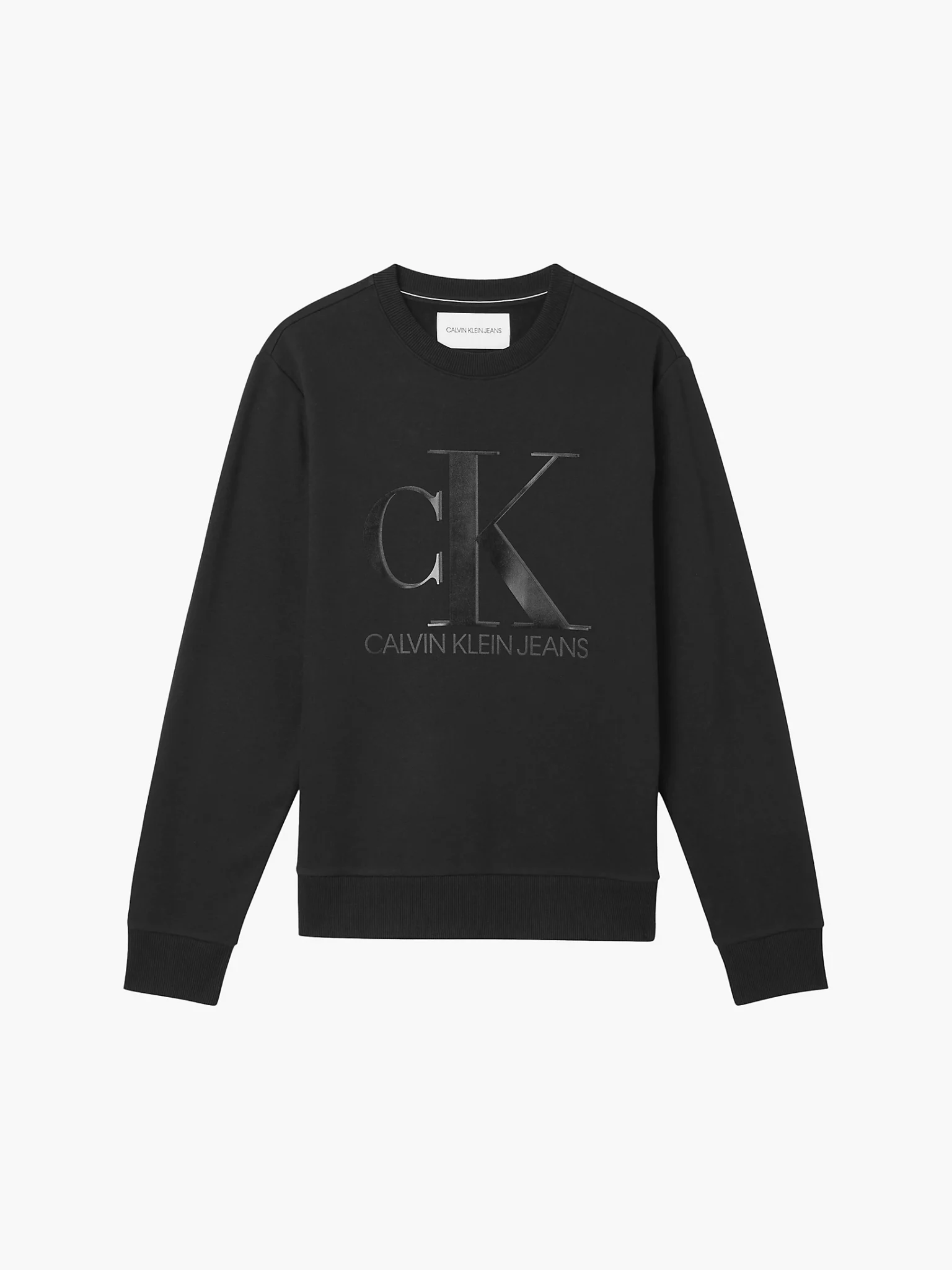 Store Monogram Sweatshirt Fashion Klein Buy Black Scandinavian Logo Calvin - Leather