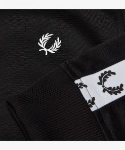 Buy Fred Perry Taped Track Jacket Black - Scandinavian Fashion Store