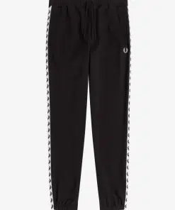 Fred Perry Taped Track Pants Black