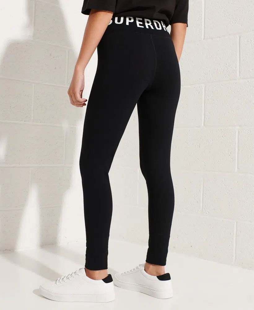 Superdry Womens Core Sport Leggings, Fitted: A Body Sculpting Fit Eclipse  Navy/Coral Size 2 at  Women's Clothing store