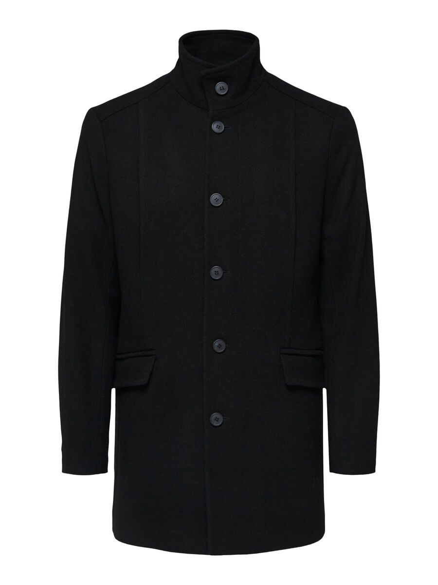 Buy Selected Homme Morrison Wool Coat Black - Scandinavian Fashion Store