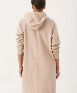 Part Two Luana Hoodie Dress Simple Taupe