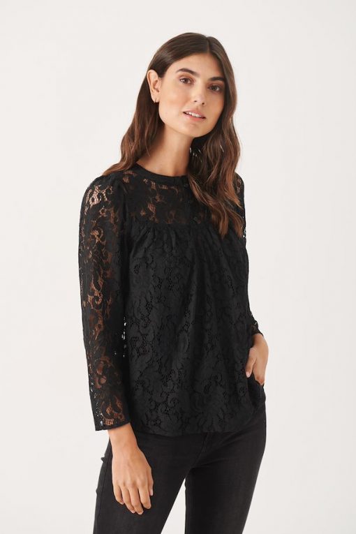 Buy Part Two Laure Blouse Black - Scandinavian Fashion Store