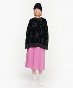 Buy Marimekko Polkujen Unikko Knit Black - Scandinavian Fashion Store