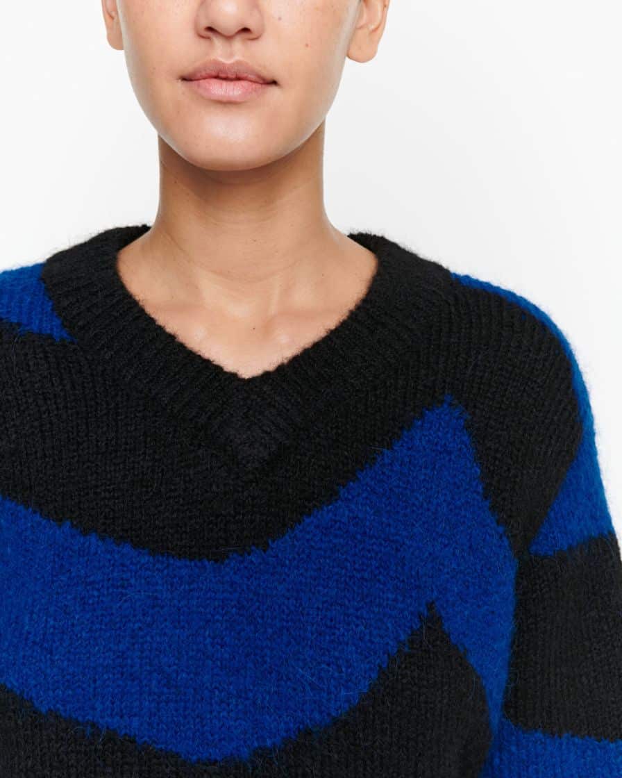 Buy Marimekko Puronvarsi Laine Knit Blue - Scandinavian Fashion Store