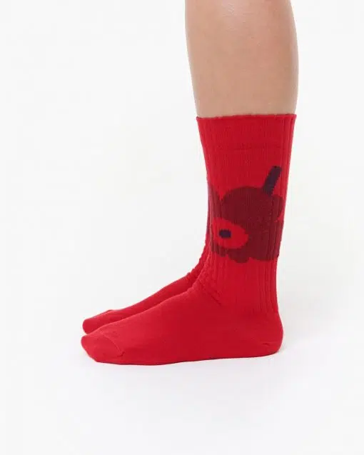 Marimekko Kuusi Unikko Placement Socks Red