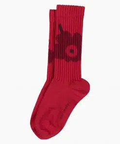 Marimekko Kuusi Unikko Placement Socks Red