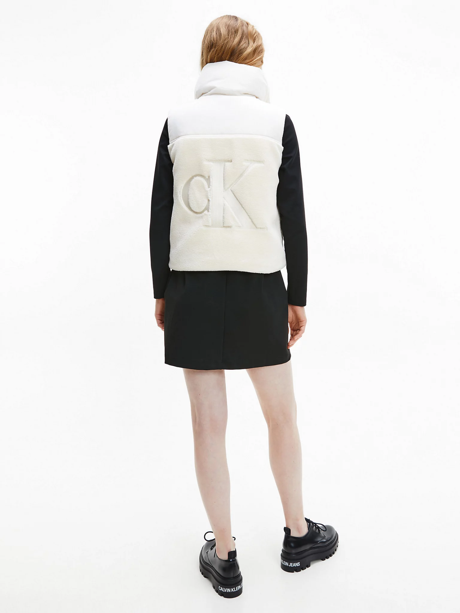 calvin klein sherpa vest