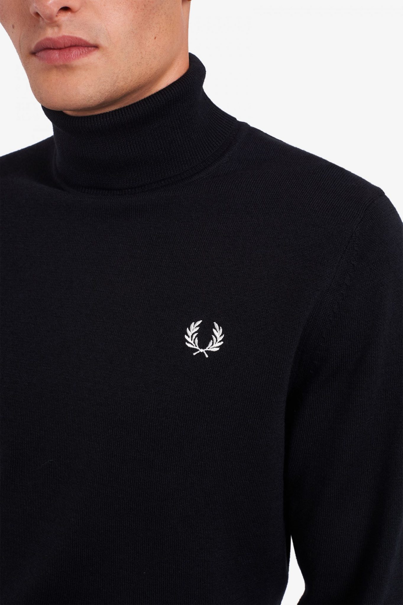 Buy Fred Perry Roll Neck Jumper Black - Scandinavian Fashion Store