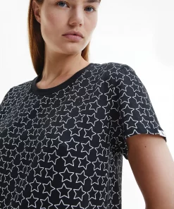 Calvin Klein CK One Night Shirt Outline Star Print