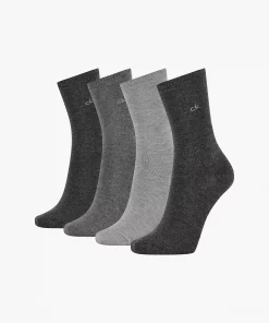 Calvin Klein 4-Pack Sparkle Crew Socks Grey