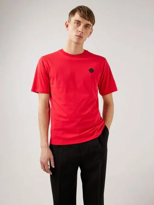 J.Lindeberg Dale Logo Patch T-shirt Red Bell