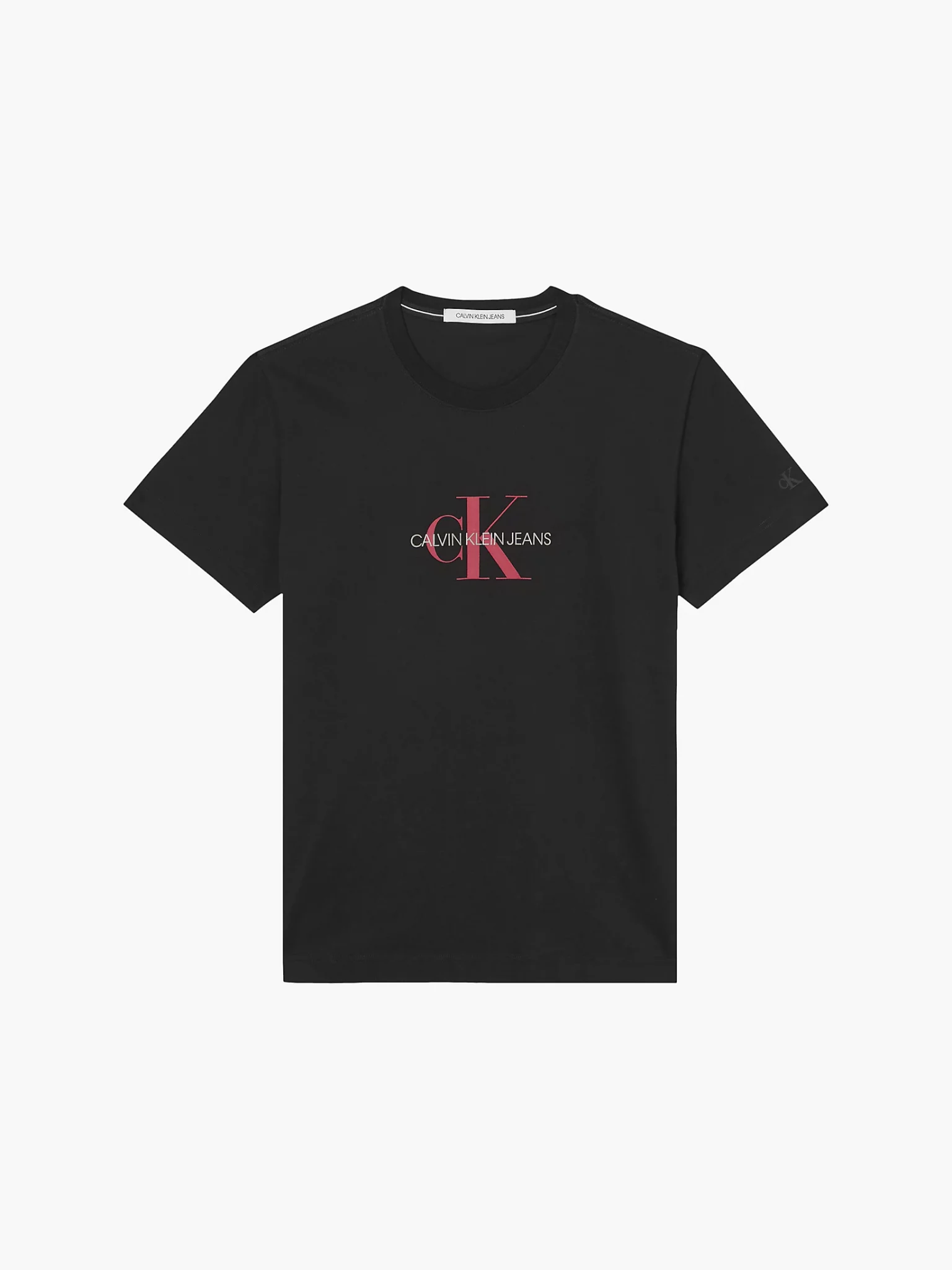 Buy - Klein Scandinavian Fashion Black/Salsa T-shirt Archival Store Monogram Calvin