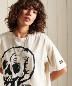 Superdry Boho And Rock T-Shirt Parchment White