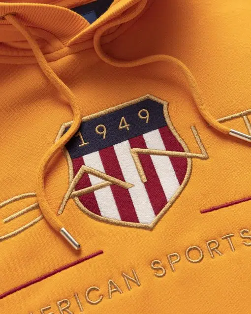 Gant Archive Shield Hoodie Medal Yellow
