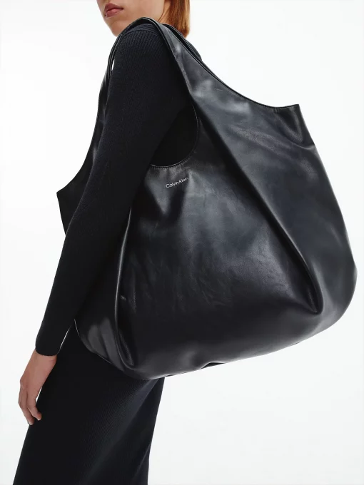 Calvin Klein Oversized Hobo Bag Black