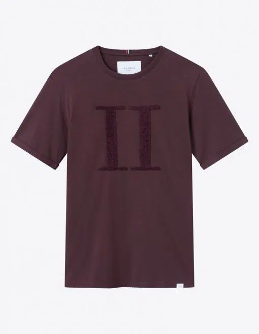 Les Deux Encore Bouclé T-Shirt Dark Burgundy