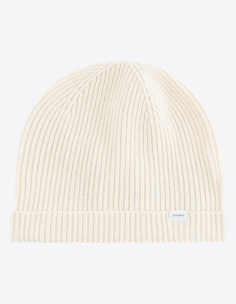 les deux merino patch beanie