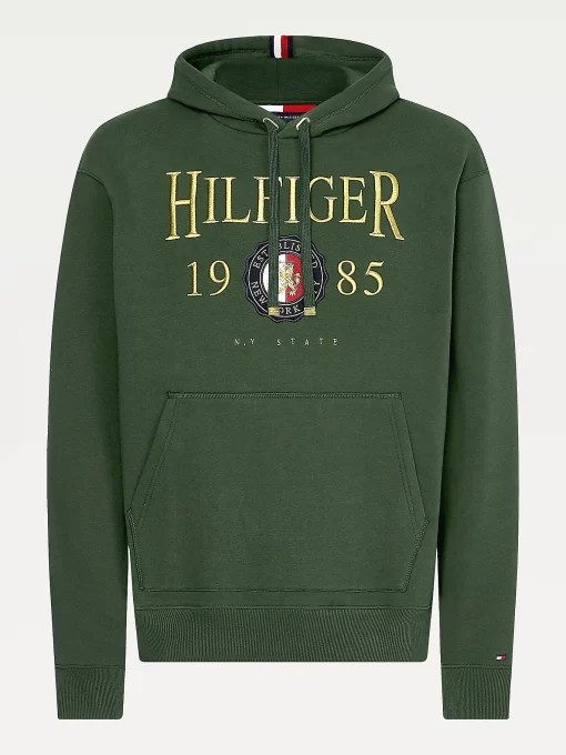Tommy Hilfiger Icon Crest Hoodie National Forest
