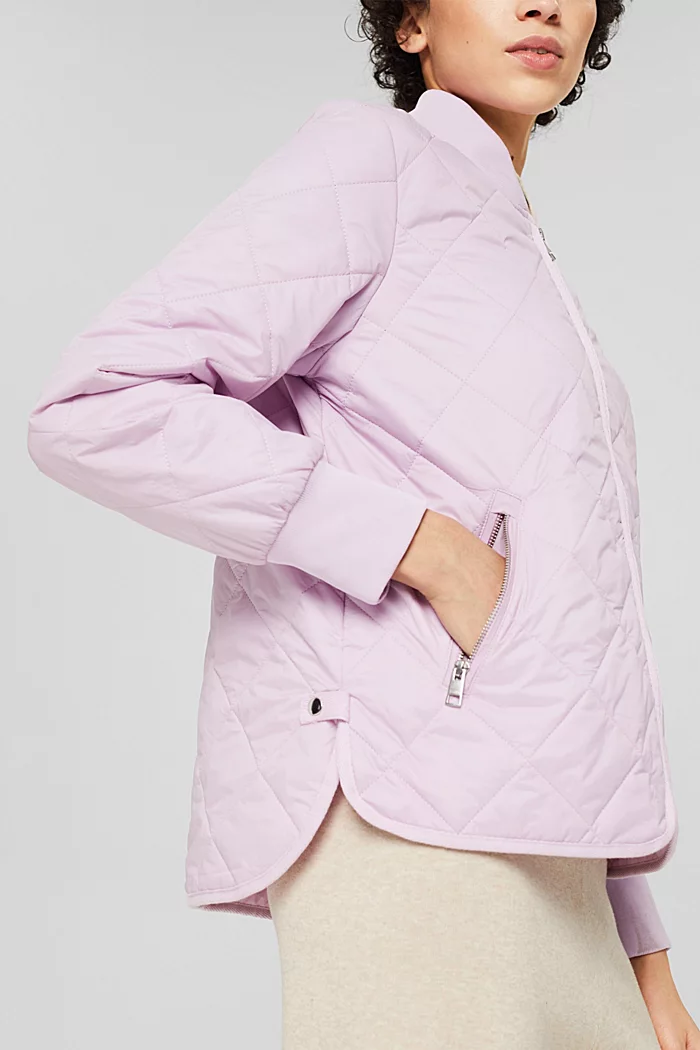 Buy Esprit Quilted Jacket Lilac - Scandinavian Fashion Store