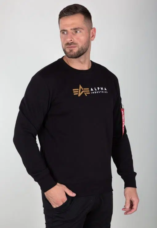 Alpha Industries Alpha Label Sweater Black