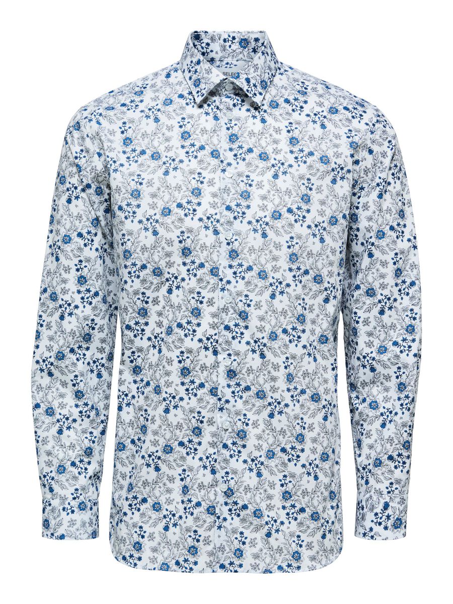 Nach und nach treffen neue Produkte ein! Buy Selected Shirt Button - Bright Up Homme White Scandinavian Fashion Store