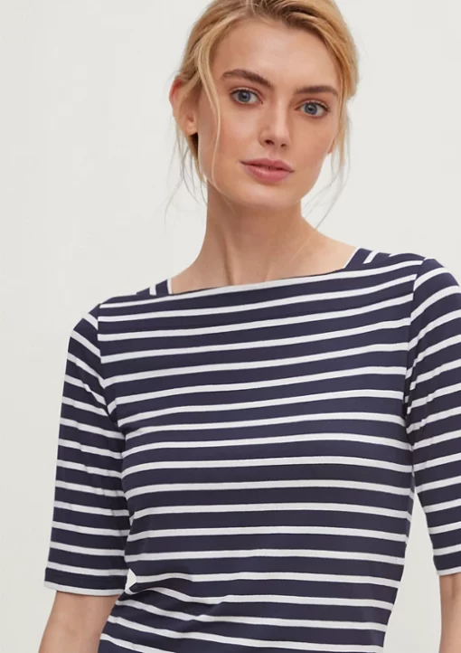 Comma, Striped T-shirt Navy