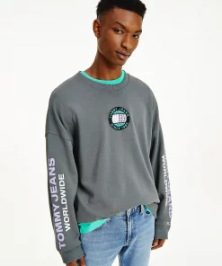 Tommy Jeans Recycled Unity Sweatshirt Downtown Grey