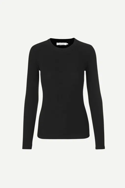 Samsoe & Samsoe Alexa Ls T-shirt Black