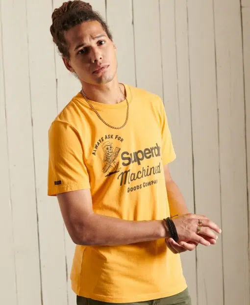 Superdry Core Logo American Classic T-Shirt Pigment Yellow